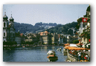 View of the Old Bridge- Lucerne